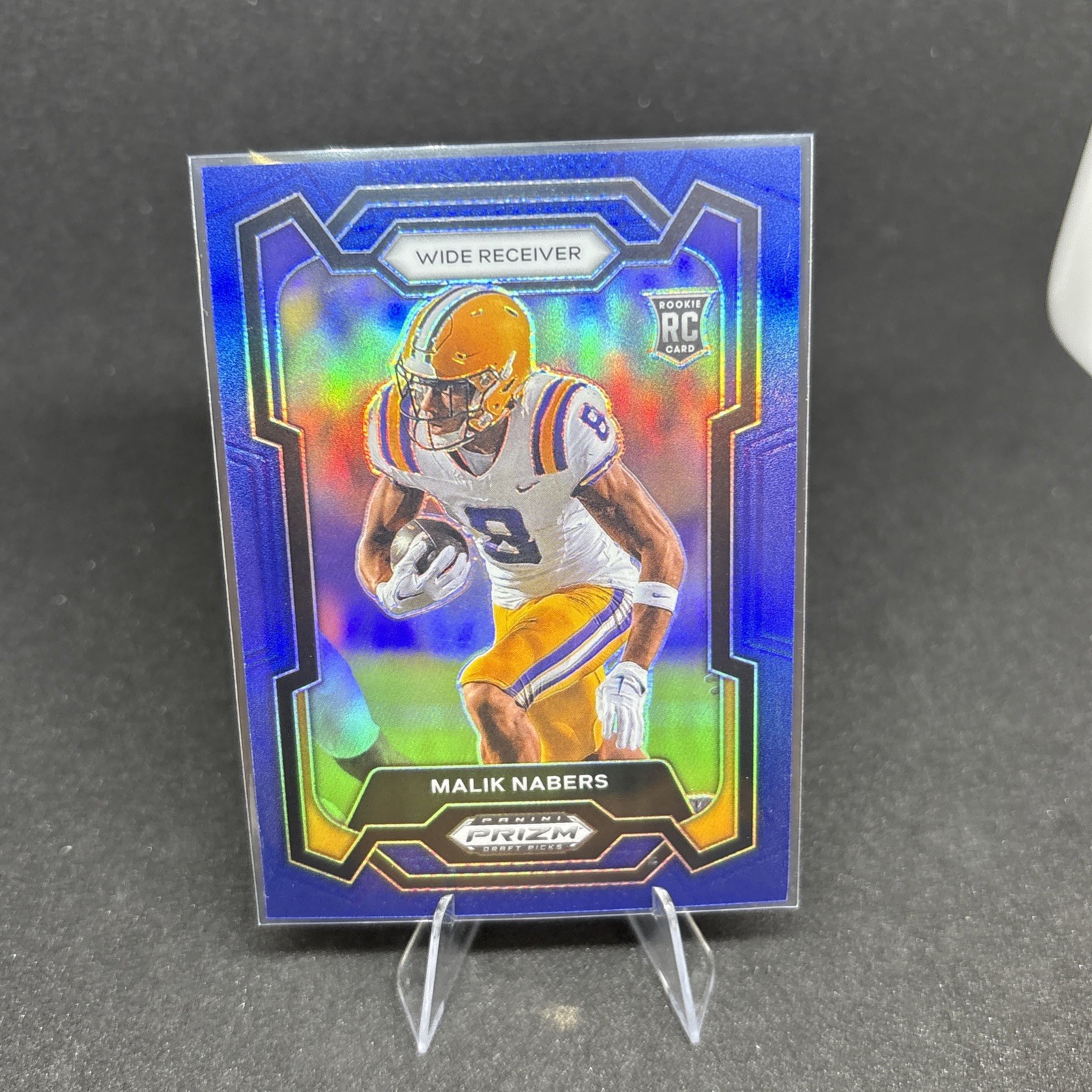 2024 Panini Prizm Draft Picks Blue Prizm /199 Malik Nabers #109 Rookie RC