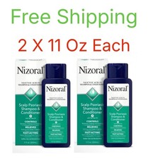 2 X Nizoral 11Oz Each Scalp Psoriasis Shampoo Conditioner 2 In 1