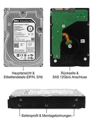 DELL Seagate Enterprise Plus 6TB 3,5'' SAS HDD 12G SED ST6000NM0034