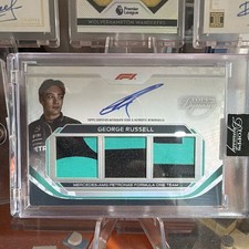 2024 Topps Dynasty Formula 1 George Russell Triple Relic Auto /10