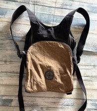 Kipling Vintage Private Transport Two-Tone Brown and Black Backpack