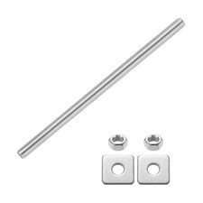 Fully Threaded Rod, M10 x 200mm 304 Stainless Steel with Nuts Washers