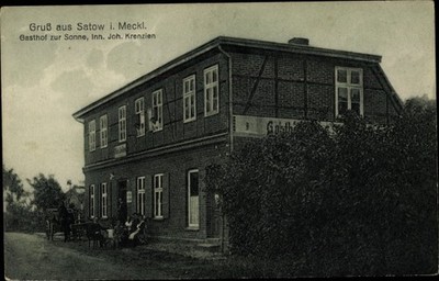 Ak Satow in Mecklenburg, Gasthof zur Sonne - 10541701