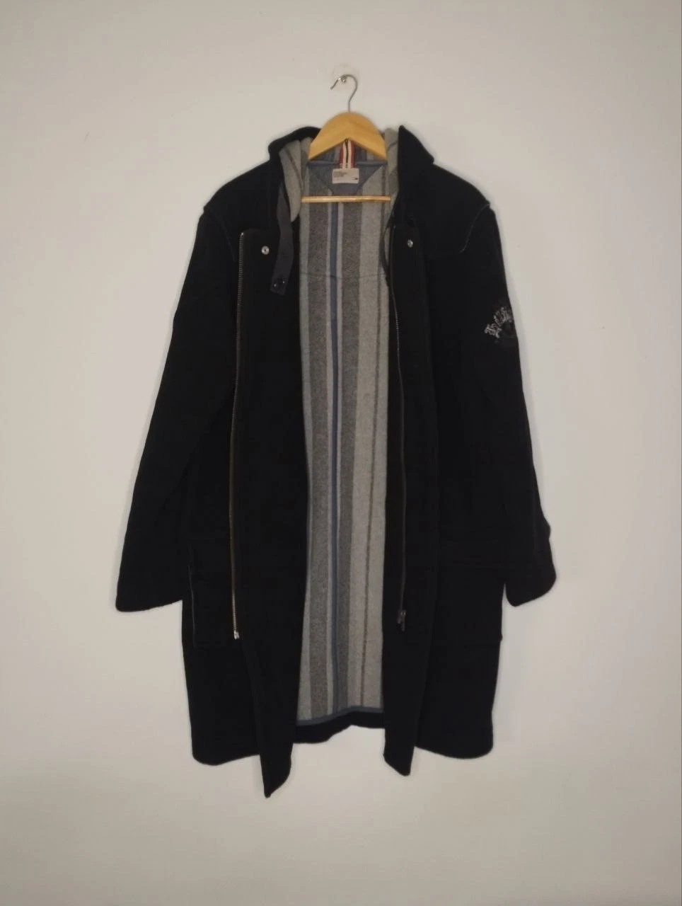 Tommy Hilfiger Denim Wool/Cashmere Duffle Coat/Turkey/size XL