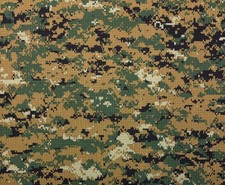 MARPAT WOODLAND RIPSTOP 100 COTTON DIGITAL CAMO FABRIC BY 1/2 0.5 YARD 67"W