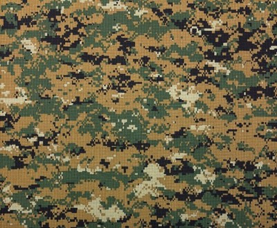 MARPAT WOODLAND RIPSTOP 100% COTTON DIGITAL GREEN CAMO MIL FABRIC BY YARD 67''W