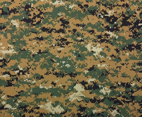 MARPAT WOODLAND RIPSTOP 100% COTTON DIGITAL GREEN CAMO MIL FABRIC BY YARD 67"W - product listing photo