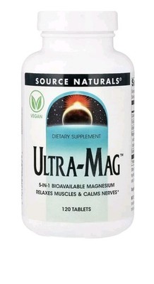 Source Naturals Ultra-Mag 120 VEGAN* Tabletten Magnesium Komplex, Muskeln & Nerven
