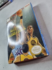 All Pro Basketball (Nintendo NES, 1989) Box Cart Tested & Working 
