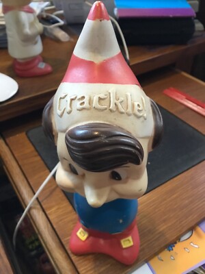 VINTAGE KELLOGG CO. CRACKLE! RICE CRISPIES SQUEEZE TOY ?60'S SQUEAK NOT WORKIN 