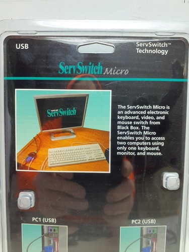 Black Box ServSwitch Micro Control 2 Computers W/ 1 Keyboard KVM Switch KV402A - Picture 7 of 13