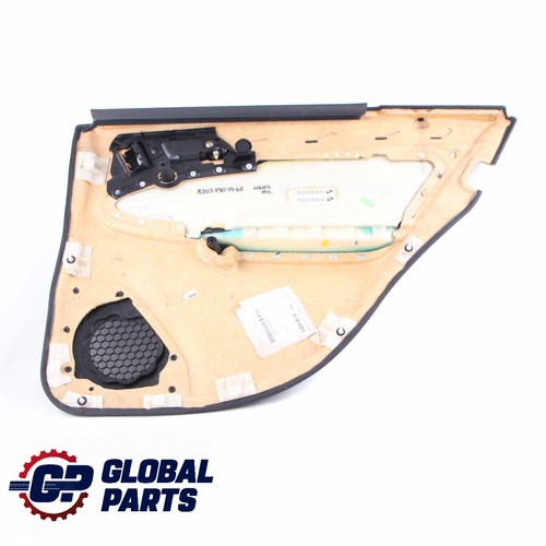Mercedes W203 Door Card Rear Left N/S Trim Panel Imitation Leather Black - Picture 11 of 12