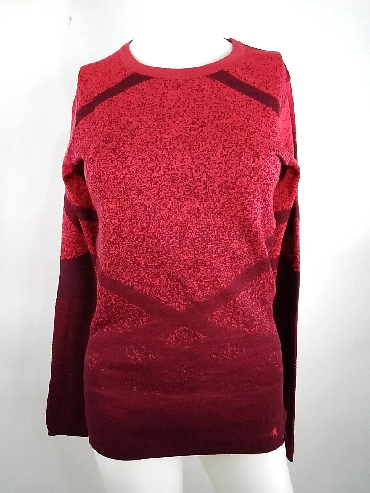 SmartWool Women Intraknit Thermal Merino Baselayer Crew Red Medium 16412-M30