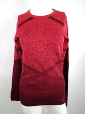 SmartWool Women Intraknit Thermal Merino Baselayer Crew Red Medium 16412-M30