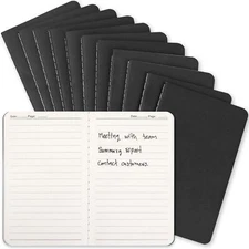 12 Pack Little Notebooks Pocket Size Notebooks 3.5 x 5.5 Softcover Mini