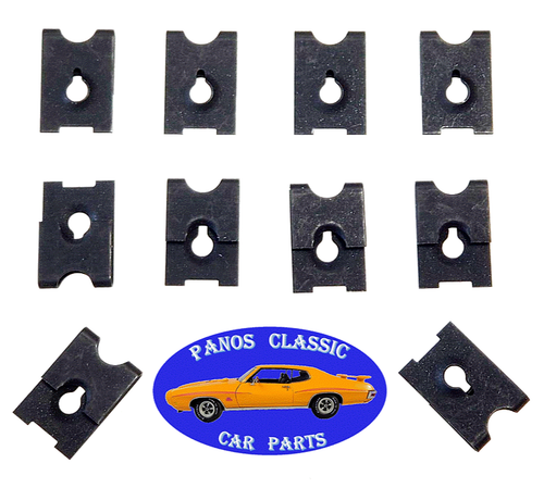 GM Dash Panel Glove Box Push-In Nuts #8 Screw Size 9x11mm Hole Black 10pcs 211 - Foto 8