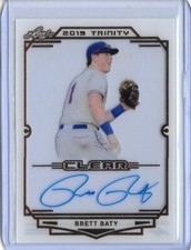 2019 Leaf Trinity BRETT BATY Clear Acetate Bronze Foil Auto RC Mets
