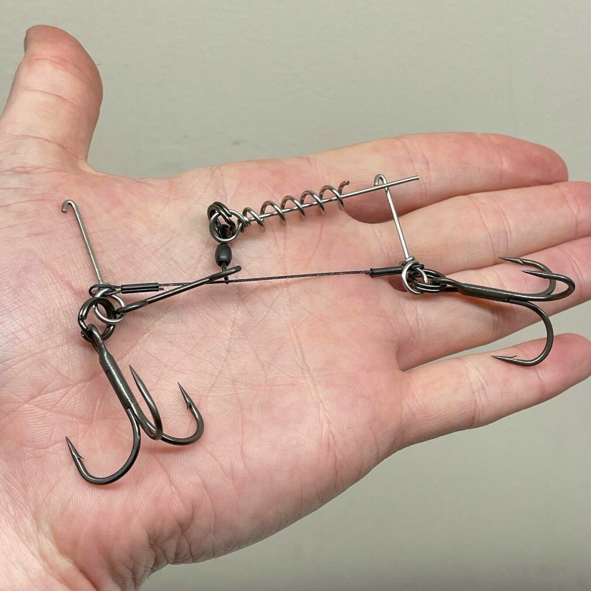 corkscrew fishing hook Lobo Lures 750lb Quick Release Heavy Duty Dredge Swivel the innovative swirl piece connects to a lure with just 2 Fishing Swivels Screwed Snap Covert