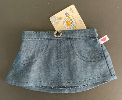 Build-A-Bear Denim funkelnder Rock **NEU MIT ETIKETT**