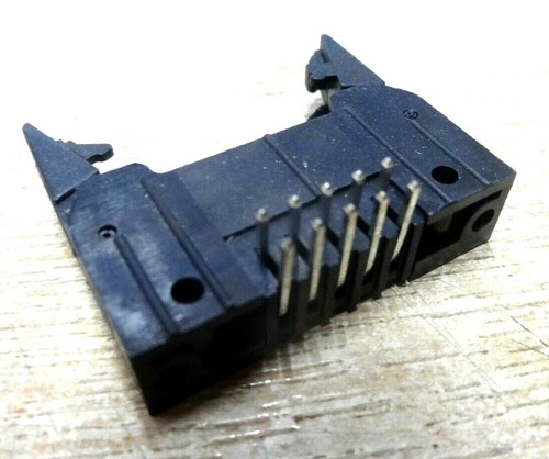 8x 10 way rightangle 10 way IDC latched PCB header plug Molex 39271166 - Picture 3 of 6