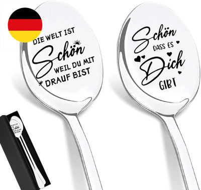 Schön Dass es Dich Gibt Geschenke, Kaffeelöffel mit Gravur, Jahrestag Geschenk f