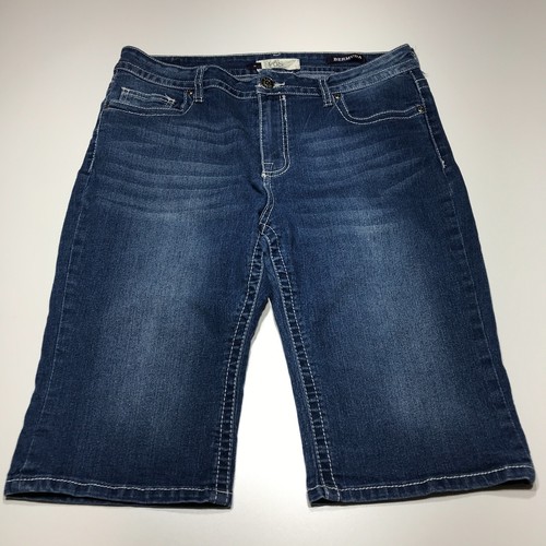 VGS Shorts Womens Size 14 Denim Jean 14 Inch Bermuda Embellished Rear  Pockets | eBay