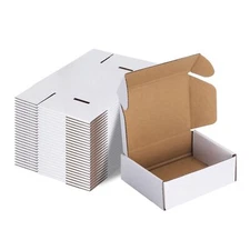 White Corrugated Shipping Mailer Packing Box Boxes 6x4x2 6x4x3 6x4x4 50 100 200