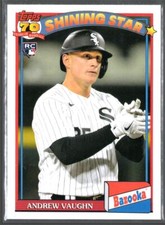 Andrew Vaughn 2021 Topps Archives Shining Star Bazooka Rookie #91BZ-10 Auto