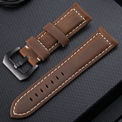 20/22/24/26mm Genuine Leather Watch Strap Wrist Band for Samsung Galaxy Watch - Picture 37 of 42