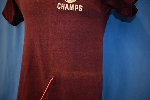 vtg 50s CHAMPION RUNNING MAN MESA HI CHAMPS ARIZONA SCHOOL DISTRESSED t-shirt S - Picture 4 of 6