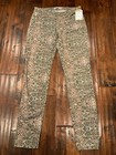 7 For All Mankind Pink Multicolor Snakeskin Skinny Jeans, Size 26 — photo 1