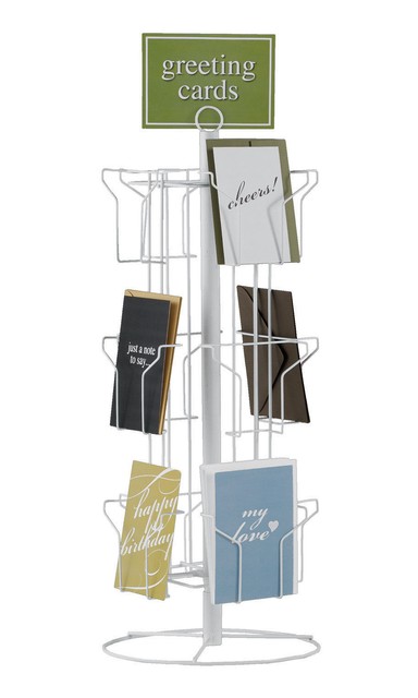 7x5 Countertop Greeting Card Display Stand Rack Spins For Sale