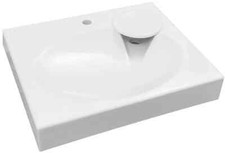 Acrylic Sink 60x50 cm for Washing Machine New Compact Bathroom Washbasin