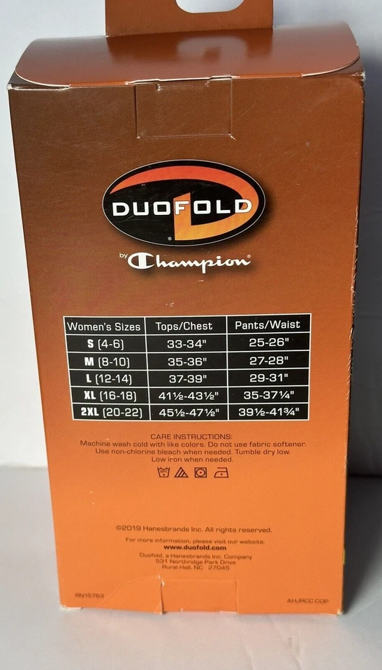 Duofold Women's 35-37 1/4 XL Warm Pants Champion Varitherm Flex Weight Black New - Image 3 of 4