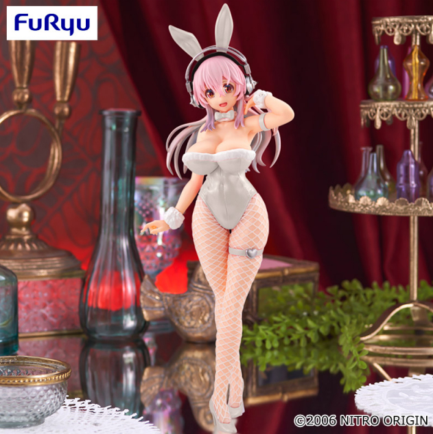 Furyu Super Sonico BiCute Bunnies Figure Pearl White ver. Japan