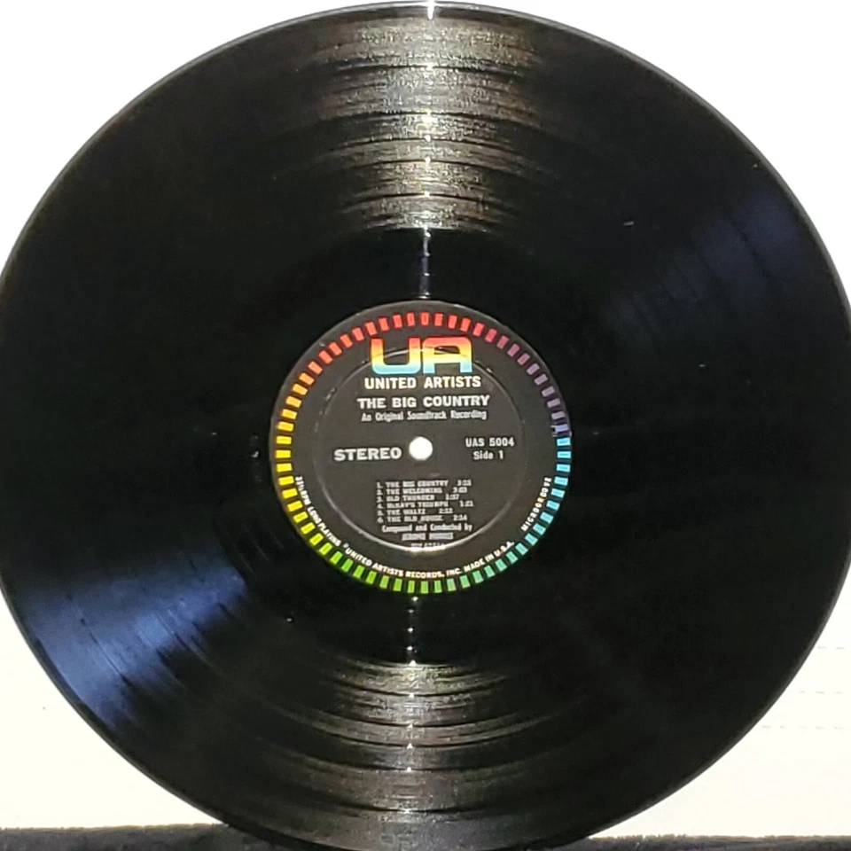 THE BIG COUNTRY OST Soundtrack LP 1958 UAS 5004 Stereo Jerome Moross Vinyl - Image 4 of 4