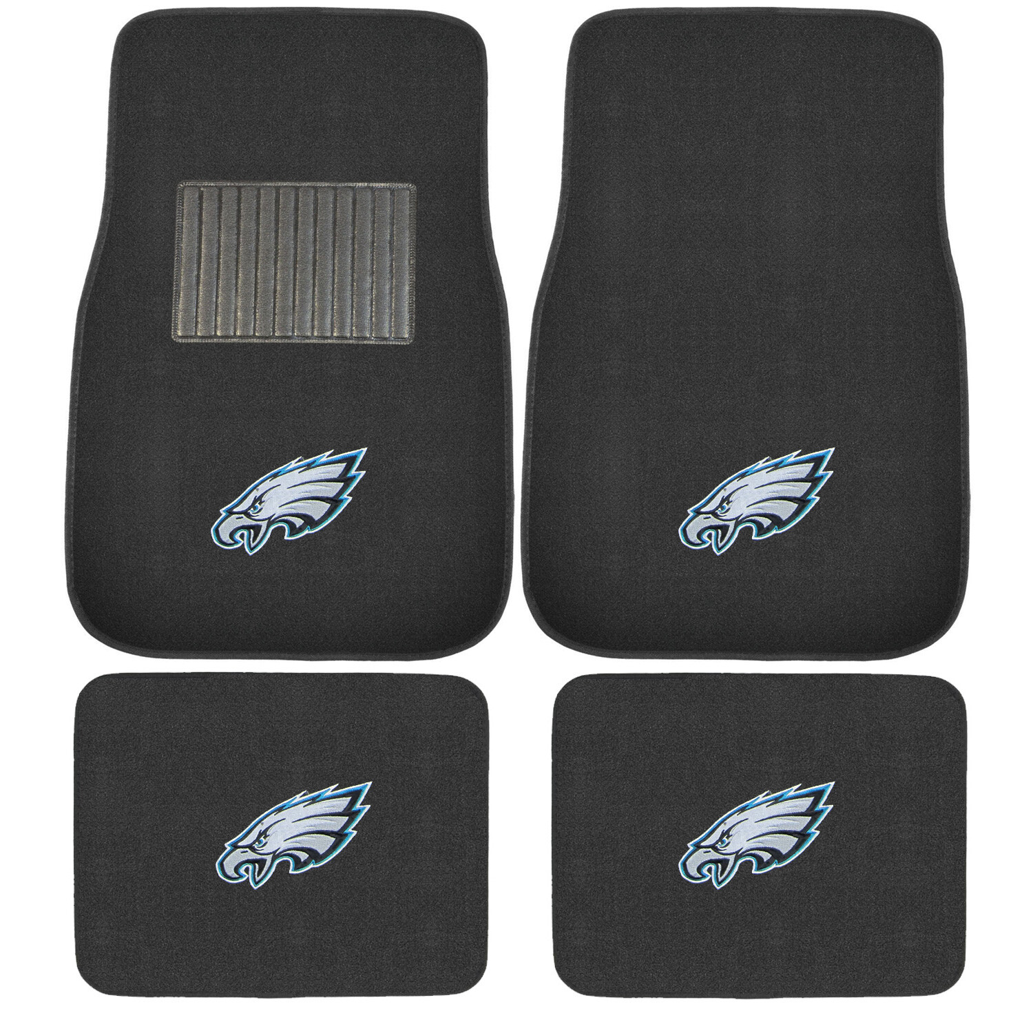 New 4pcs NFL Philadelphia Eagles Car Truck Front Rear Carpet Floor Mats Set