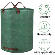 300L Heavy Duty Garden Waste Sacks Large Refuse Bags for Grass Leaves Rubbish UK