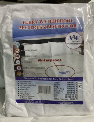 FROTTEE KING/GROSS WASSERDICHT GERÄUSCHLOS MATRATZENSCHUTZ KLASSE A LAGER C10
