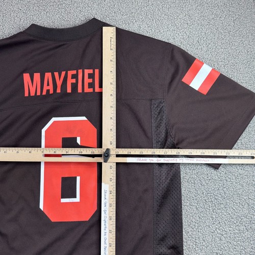NFL Team Apparel Jersey Nike Youth Large Cleveland Browns Mayfield #6 Football - Picture 10 of 11