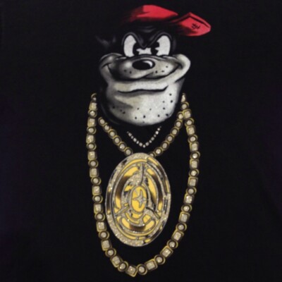 vtg 90s Y2K DISNEY VILLAINS PEG LEG PETE T-Shirt XL hip hop rap goof troop goofy