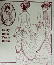 Vintage Past Patterns 904 Size 10-20 B: 33-41; Early 1880s Tunic Dress Uncut FF