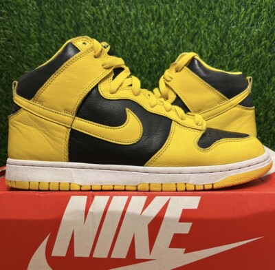 Nike Dunk High SP Iowa 2020 Yellow Black Size 9.5 Sneakers w/ Box