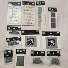 NEW Lot Making Memories Metal Wire Words Corners Plaques Frame Brads LOVE HEARTS