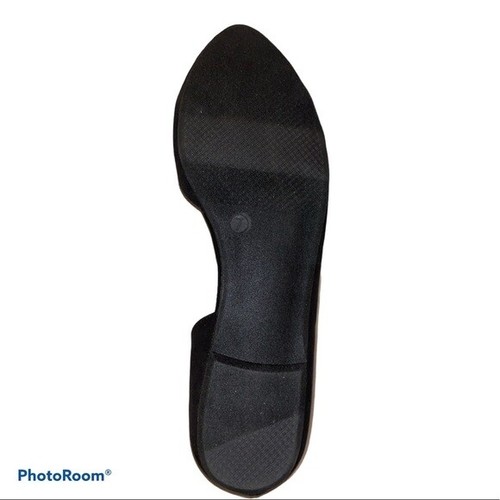 Wild Pair Black Fabric MABEL d'Orsay Flats Almond Toe Shoes Women's Size 7 New - Picture 9 of 11