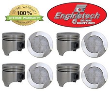 Ford Mercury 351 351m Modified V8 Enginetech Dish Top Pistons (8) 1975 - 1982