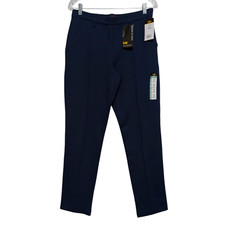 Lee Ultra Lux Comfort Flex Motion Straight Leg Pants 10 30x31.5 Navy Blue NWT
