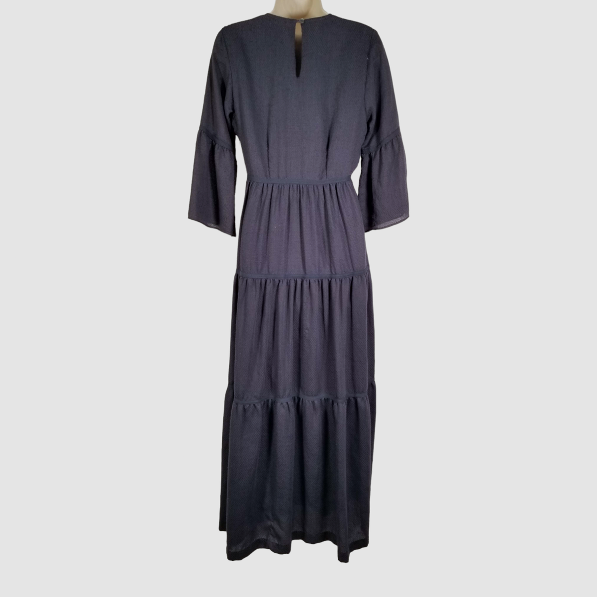 $595 Warm Women's Blue Tiered Textured A-Line Dress Size 0 | eBay