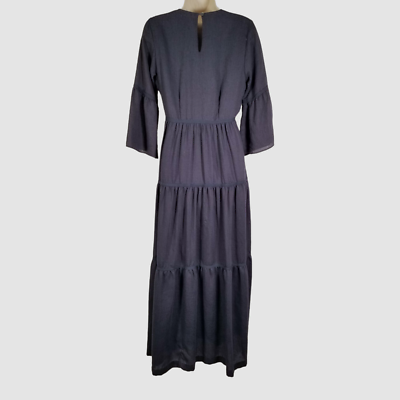 $595 Warm Women's Blue Tiered Textured A-Line Dress Size 0 | eBay
