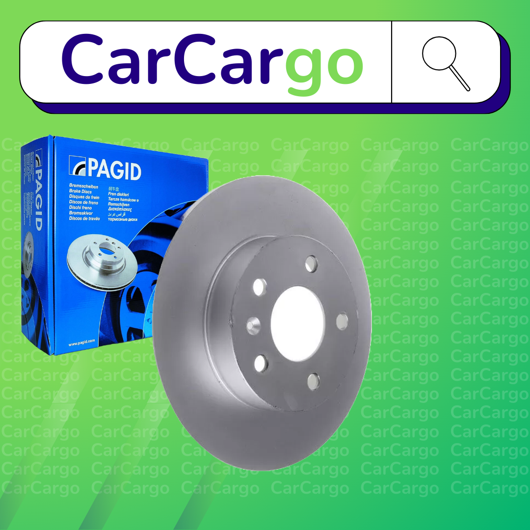 Pagid Solid Rear Brake Discs Pair For Opel Meriva 1.6 2003-2010 264 mm